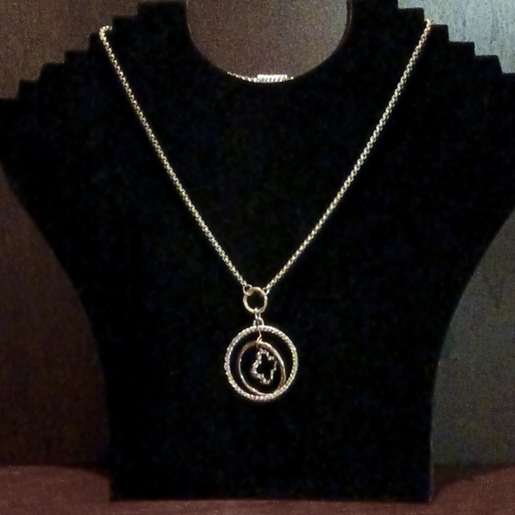 Two-tone Sterling Pendent - Picture 2 of 3
